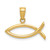 Image of 10k Yellow Gold Ichthus Fish Pendant