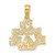 Image of 10K Yellow Gold ID RATHER BE SAILING Pendant