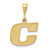 Image of 10K Yellow Gold Initial C Pendant