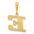 Image of 10K Yellow Gold Initial E Pendant
