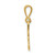 Image of 10K Yellow Gold Initial F Pendant