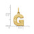Image of 10K Yellow Gold Initial G Charm 10C768G