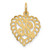 Image of 10K Yellow Gold Initial H Charm