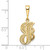 Image of 10K Yellow Gold Initial J Pendant 10C242/J