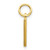 Image of 10K Yellow Gold Initial M Charm 10C768M