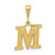 Image of 10K Yellow Gold Initial M Pendant
