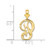 Image of 10K Yellow Gold Initial P Pendant 10C767P