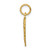 Image of 10K Yellow Gold Initial V Charm