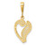Image of 10K Yellow Gold Initial V Pendant 10C242/V