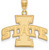 Image of 10K Yellow Gold Iowa State University Large Pendant by LogoArt (1Y004IAS)