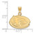 Image of 10K Yellow Gold Iowa State University Small Pendant by LogoArt (1Y029IAS)