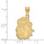 Image of 10K Yellow Gold James Madison University Large Pendant by LogoArt (1Y009JMU)