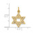 Image of 10K Yellow Gold Jewish Star Pendant