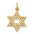 Image of 10K Yellow Gold Jewish Star Pendant