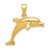 Image of 10K Yellow Gold Jumping Dolphin Pendant