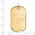 10K Yellow Gold Kansas State University Large Dog Tag by LogoArt