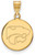 Image of 10K Yellow Gold Kansas State University Medium Disc Pendant by LogoArt