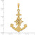 Image of 10K Yellow Gold Large Anchor Pendant