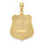 Image of 10K Yellow Gold Large Police Badge Pendant
