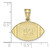 Image of 10k Yellow Gold Lasered Football Number And Name Pendant