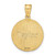 Image of 10k Yellow Gold Lasered Volleyball Number And Name Pendant