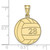 Image of 10k Yellow Gold Lasered Volleyball Number And Name Pendant
