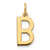 Image of 10K Yellow Gold Letter B Initial Charm 10XNA1336Y/B
