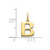 Image of 10K Yellow Gold Letter B Initial Charm 10XNA1337Y/B