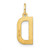 Image of 10K Yellow Gold Letter D Initial Charm 10XNA1336Y/D