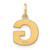 Image of 10K Yellow Gold Letter G Initial Charm 10XNA1337Y/G