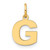Image of 10K Yellow Gold Letter G Initial Charm 10XNA1337Y/G