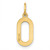 Image of 10K Yellow Gold Letter O Initial Charm 10XNA1336Y/O