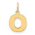 Image of 10K Yellow Gold Letter O Initial Charm 10XNA1337Y/O