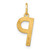 Image of 10K Yellow Gold Letter P Initial Charm 10XNA1336Y/P