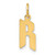 Image of 10K Yellow Gold Letter R Initial Charm 10XNA1335Y/R