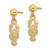 Image of 10k Yellow Gold Lobster Post Dangle Earrings