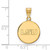 Image of 10K Yellow Gold Louisiana State University Medium Disc Pendant by LogoArt