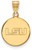 Image of 10K Yellow Gold Louisiana State University Medium Disc Pendant by LogoArt