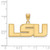 Image of 10K Yellow Gold Louisiana State University Medium Pendant by LogoArt (1Y003LSU)