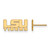10K Yellow Gold Louisiana State University XSmall Post Earrings LogoArt 1Y083LSU