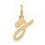 Image of 10K Yellow Gold Lower case Letter G Initial Charm 10XNA1306Y/G