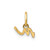 Image of 10K Yellow Gold Lower case Letter M Initial Charm 10XNA1306Y/M