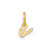 Image of 10K Yellow Gold Lower case Letter O Initial Charm 10XNA1306Y/O