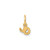 Image of 10K Yellow Gold Lower case Letter O Initial Charm 10XNA1307Y/O
