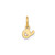 Image of 10K Yellow Gold Lower case Letter O Initial Charm 10XNA1307Y/O