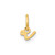 Image of 10K Yellow Gold Lower case Letter R Initial Charm 10XNA1306Y/R