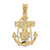 Image of 10K Yellow Gold Mariners Cross Pendant 10ZC812