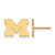 Image of 10K Yellow Gold Michigan (University Of) X-Small Post Earrings by LogoArt