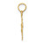 Image of 10K Yellow Gold Mini Crucifix W/ Fancy Tips Pendant