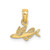 Image of 10K Yellow Gold Mini Flying Fish Pendant